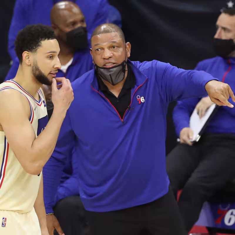 Doc Rivers, convencer a Ben Simmons. Foto: gettyimages
