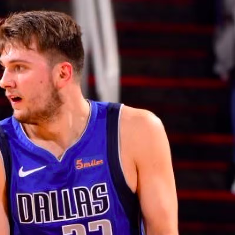 Doncic, en su primer partido NBA.