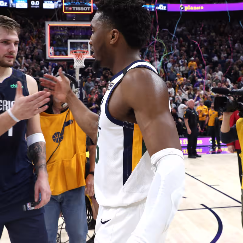 Luka Doncic y Donovan Mitchell, rumores NBA. Foto: gettyimages