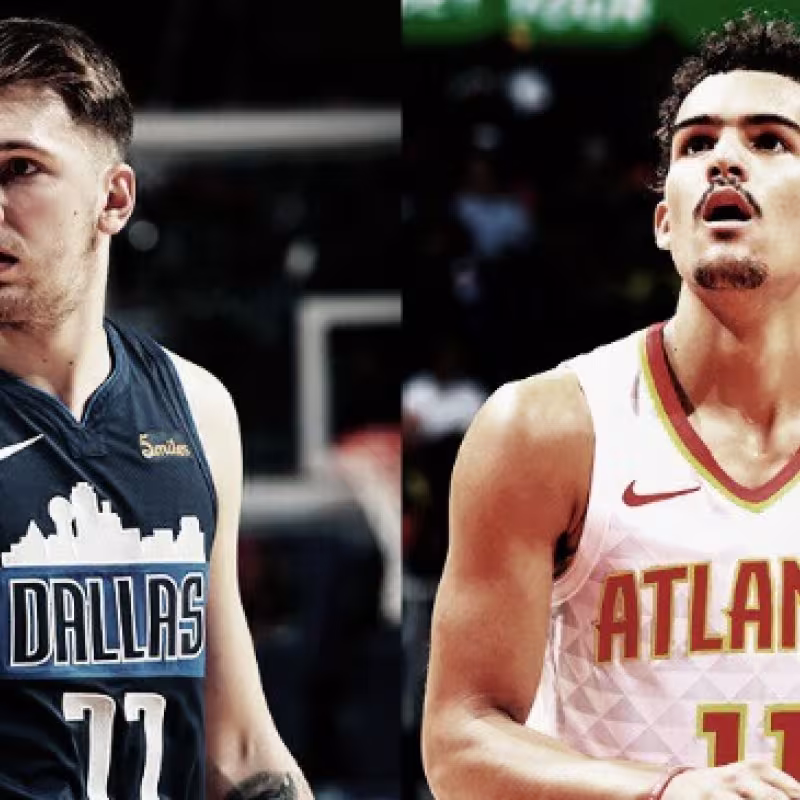 Luka Doncic y Trae Young, rookies de la NBA.