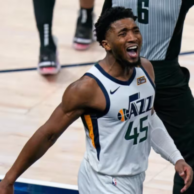 Donovan Mitchell, zasca a Shaquille O´Neal. Foto: gettyimages
