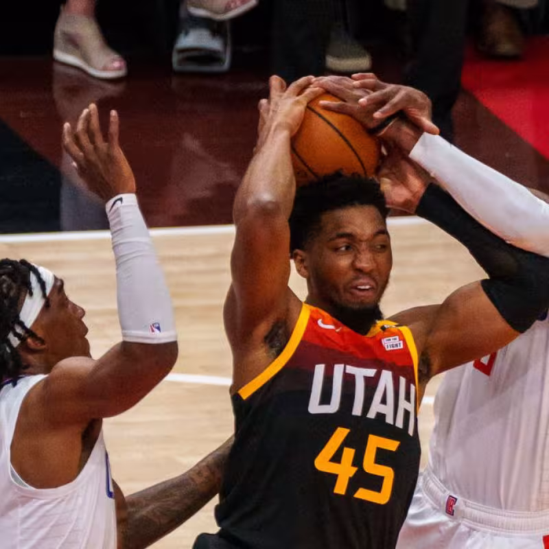 Donovan Mitchell, lastrado por lesión. Foto: gettyimages