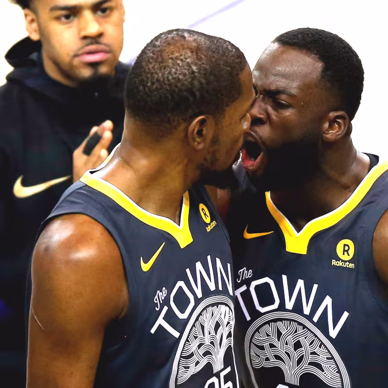 Draymond Green y Kevin Durant, en Golden State Warriors. 