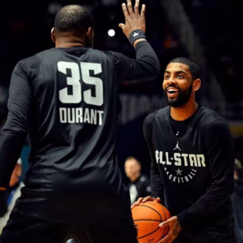Kyrie Irving y Kevin Durant, planes Brooklyn Nets. Foto: gettyimages