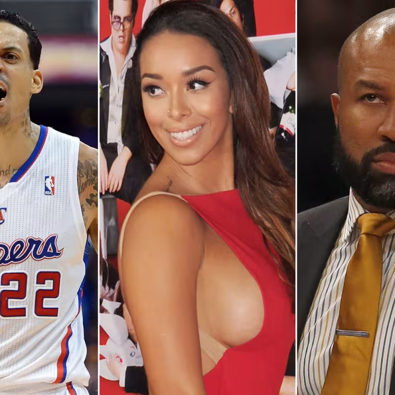 Derek Fisher, Matt Barnes y Gloria Govan. Foto: gettyimages