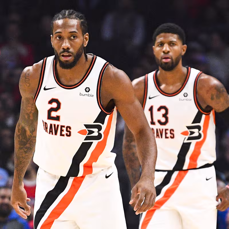 Paul George y Kawhi Leonard | Foto: getty images