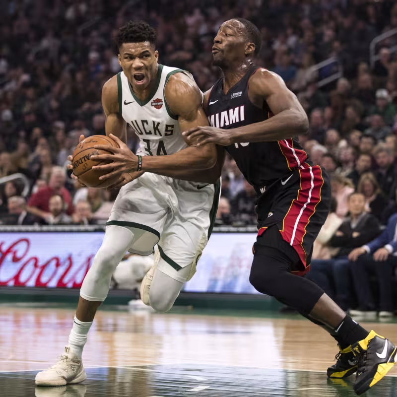 Giannis podría ser compañero de Butler y Adebayo. Foto: nba.com