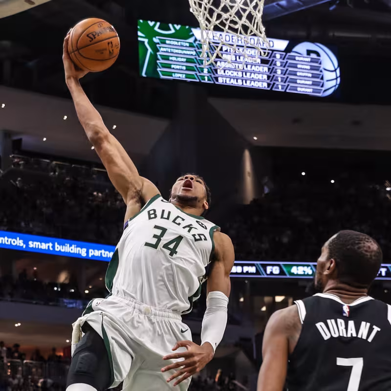 Giannis Antetokounmpo, jugador de Milwaukee Bucks.