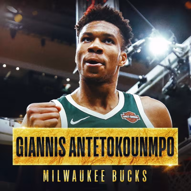 Antetokounmpo se impuso a James Harden y Paul George. Foto: @NBA