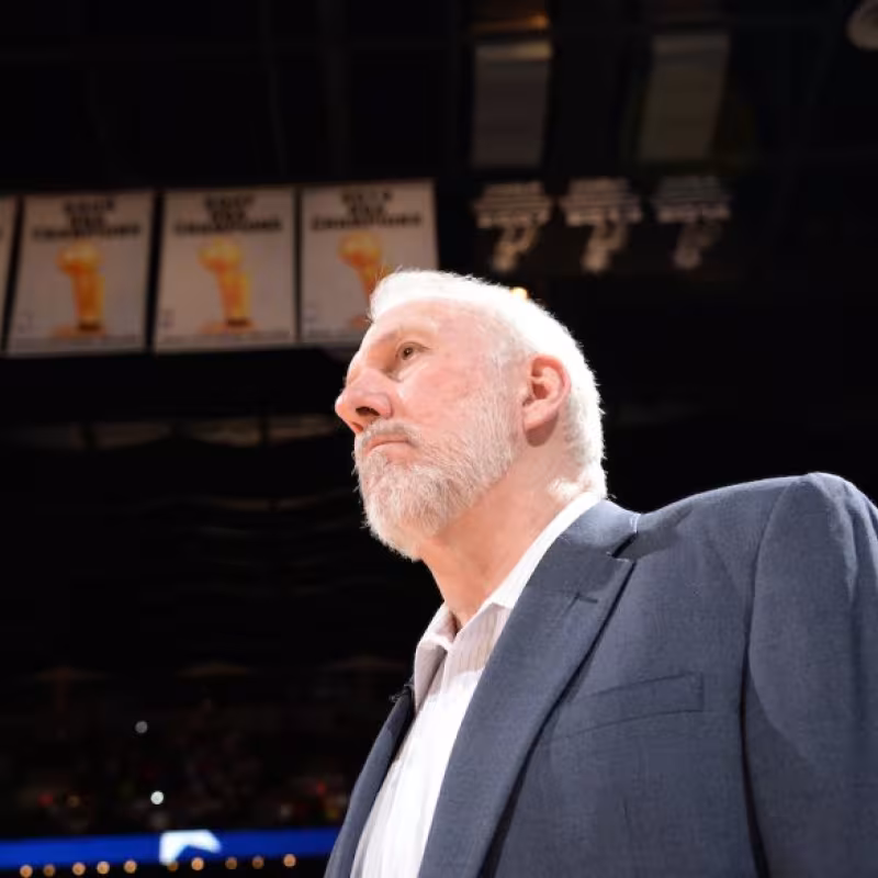 Popovich acumula cinco títulos y muchas marcas al frente de San Antonio. Foto: NBA.com