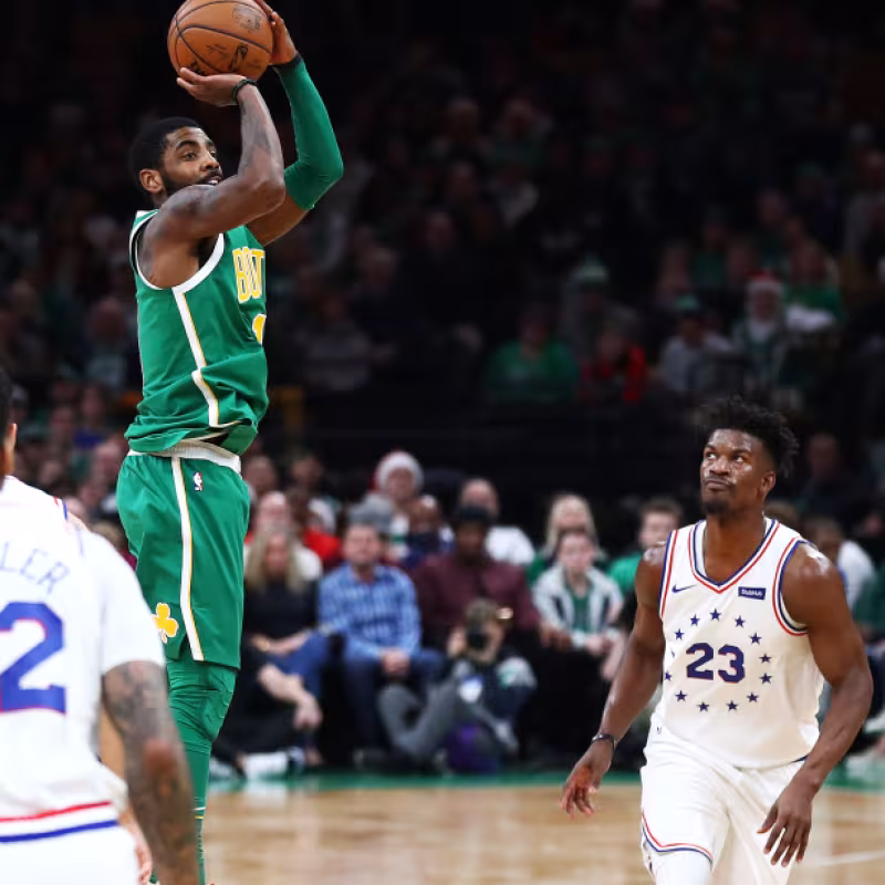 Kyrie Irving, en el partido navideño contra Sixers