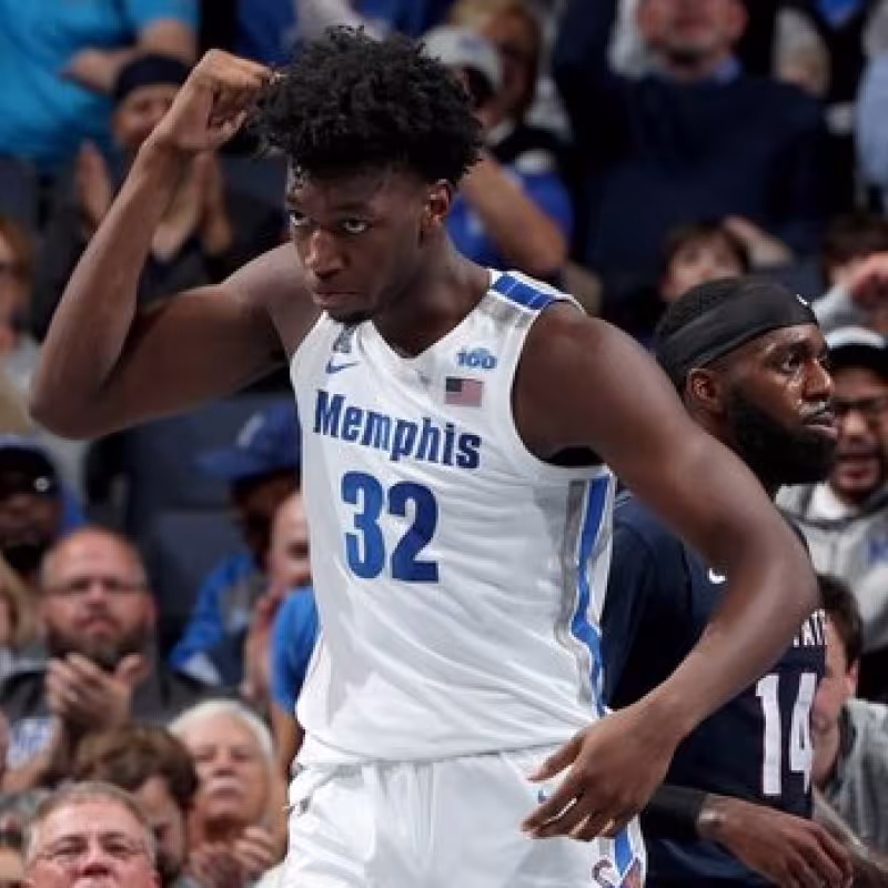 James Wiseman, jugador de los Memphis Tigers en la NCAA.