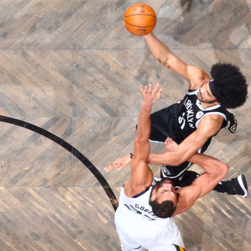 Jarrett Allen se come al "millonario" Rudy Gobert y los Nets destrozan a los Jazz