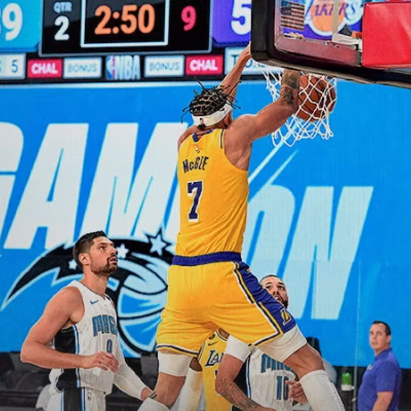 JaVale McGee, jugador de Los Angeles Lakers.