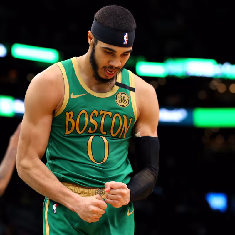 Jayson Tatum en un partido con los Boston Celtics.