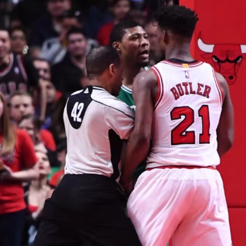 Marcus Smart y Jimmy Butler