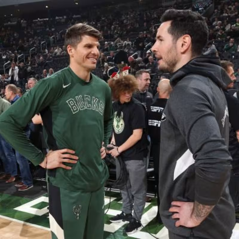 JJ Redick y Kyle Korver, en un Bucks-Pelicans de la pasada temporada.