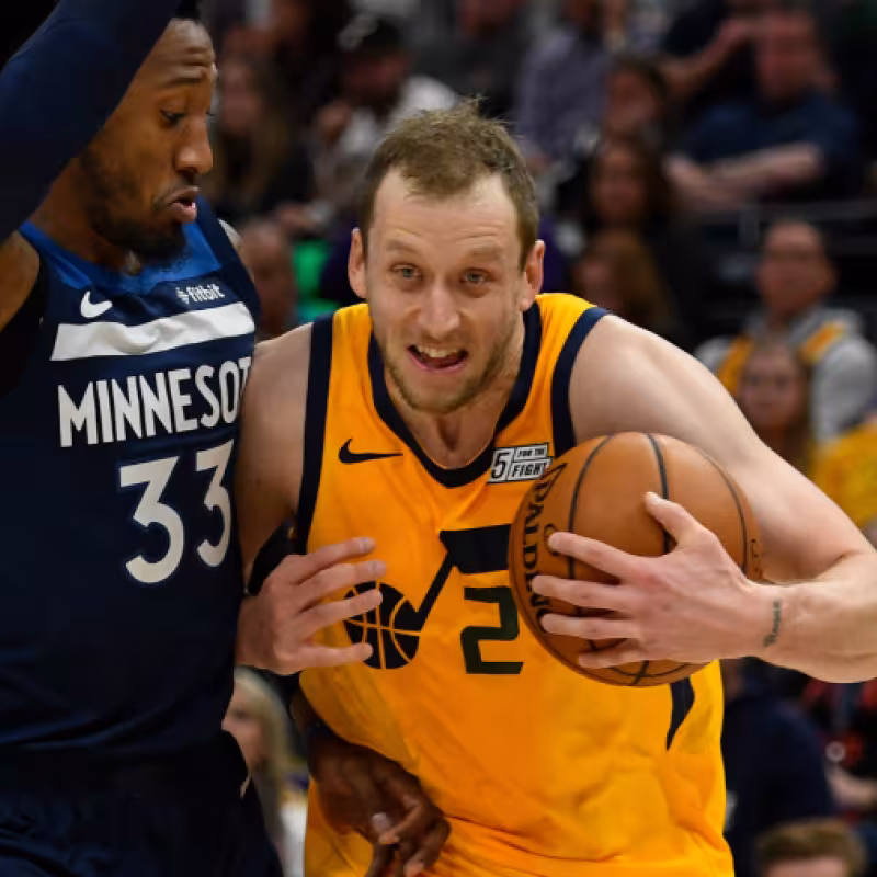 Joe Ingles con Utah Jazz  "Foto: Hoops Habit"