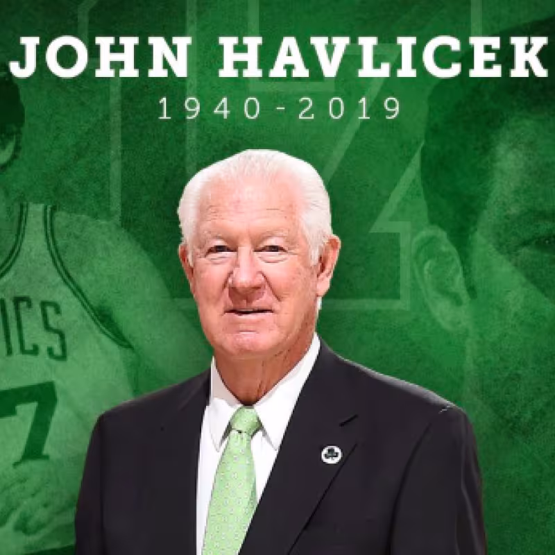 John Havlicek, leyenda de los Celtics. 