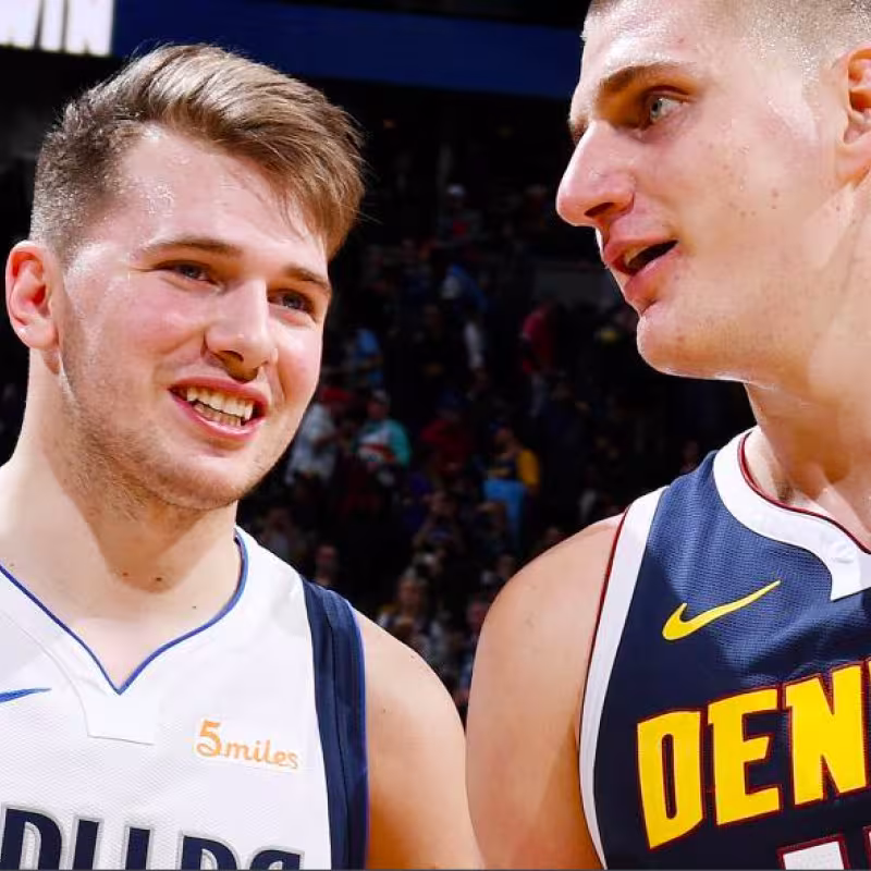 Luka Doncic y Nikola Jokic, dos balcánicos al alza en la NBA.