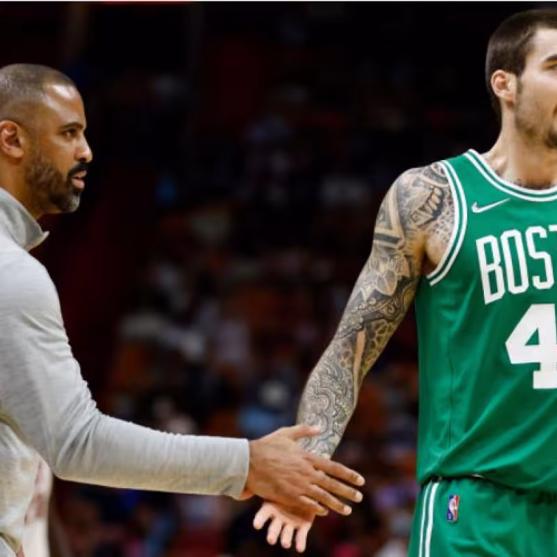 Juancho Hernangómez no está contando para Ime Udoka en Boston Celtics. 