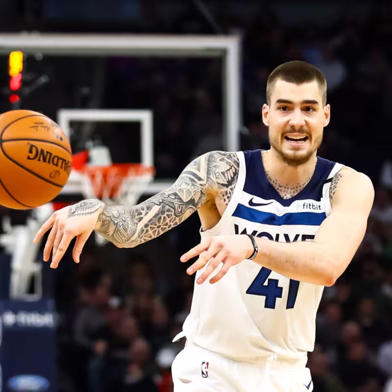 Juancho Hernangómez, con la camiseta de Minnesota Timberwolves.