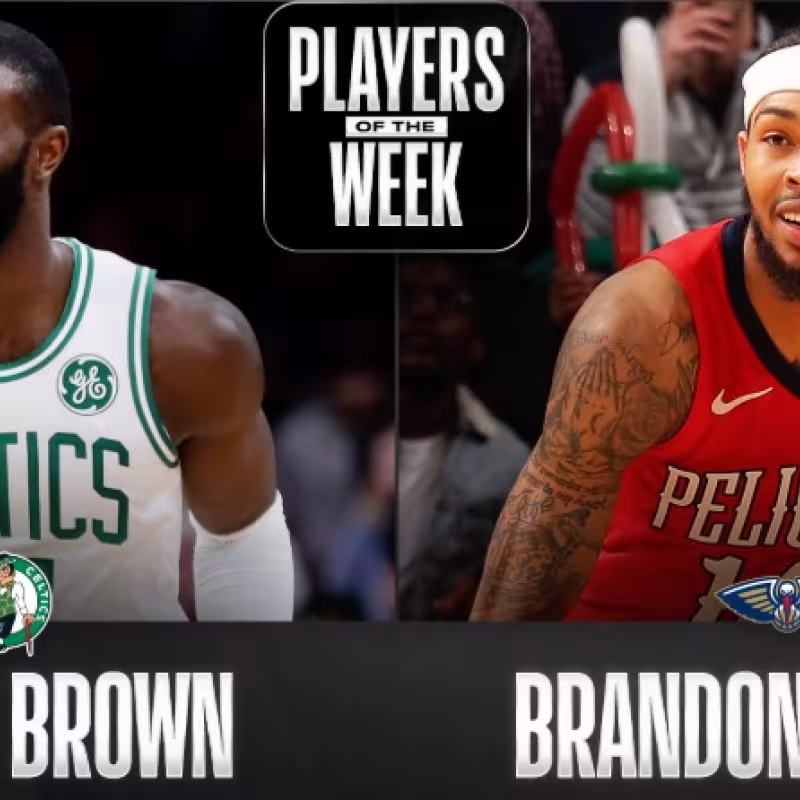 Oficial: Jaylen Brown y Brandon Ingram, Jugadores de la Semana en la NBA