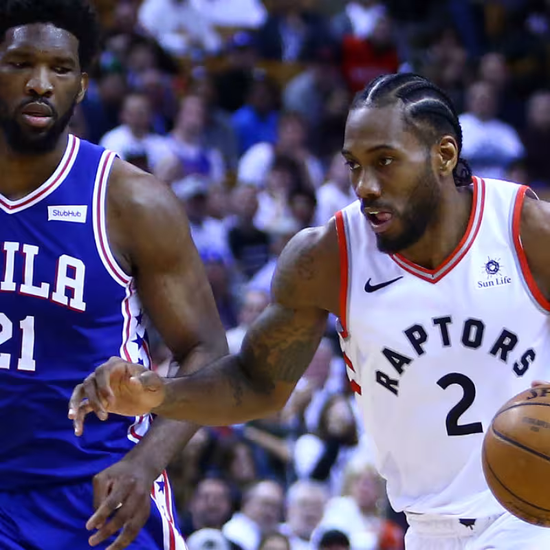 Kawhi Leonard fue una fuerza imparable en el primer juego. Foto: nba.com