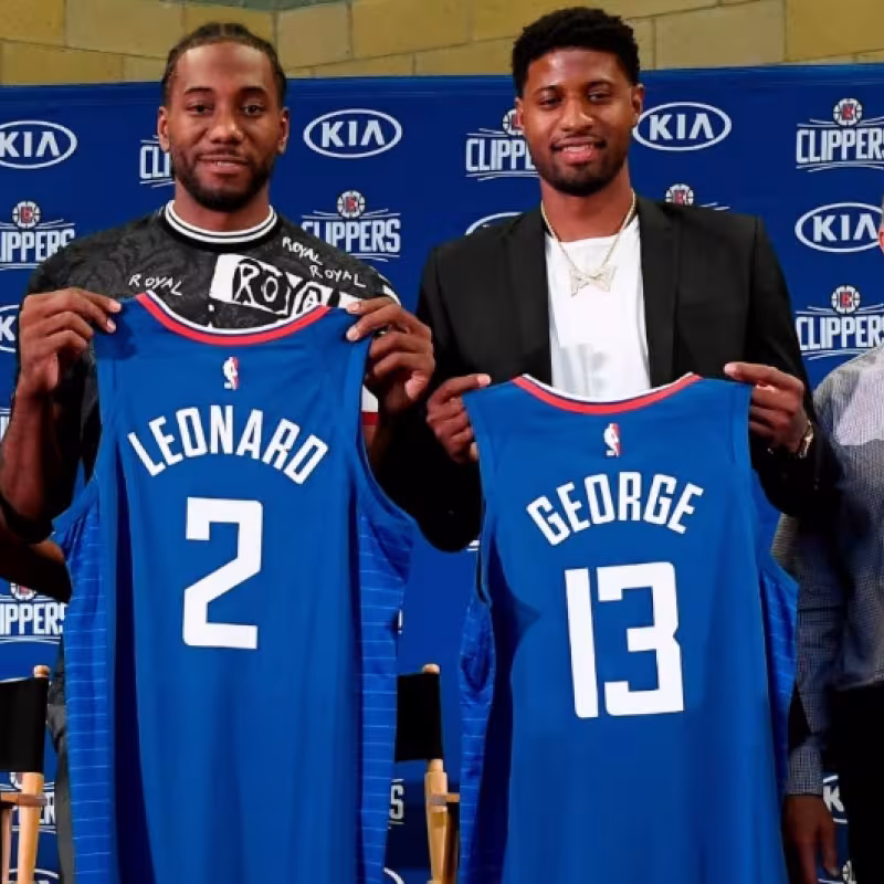 Kawhi Leonard y Paul George jugarán en Los Angeles Clippers.