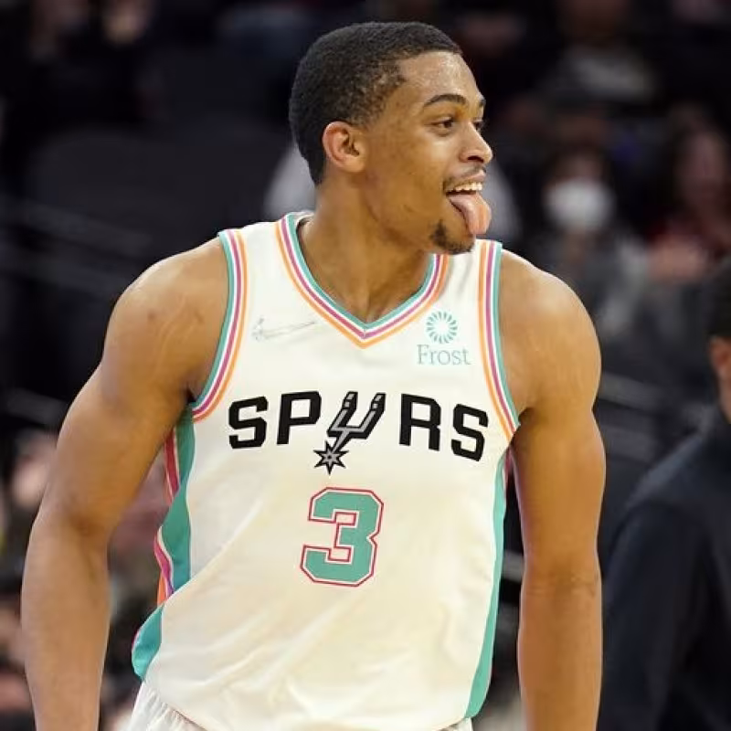 Keldon Johnson, jugador de San Antonio Spurs.
