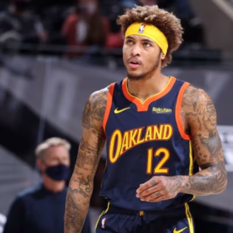 Kelly Oubre, durante un encuentro con Golden State Warriors "Foto: NBA.com"