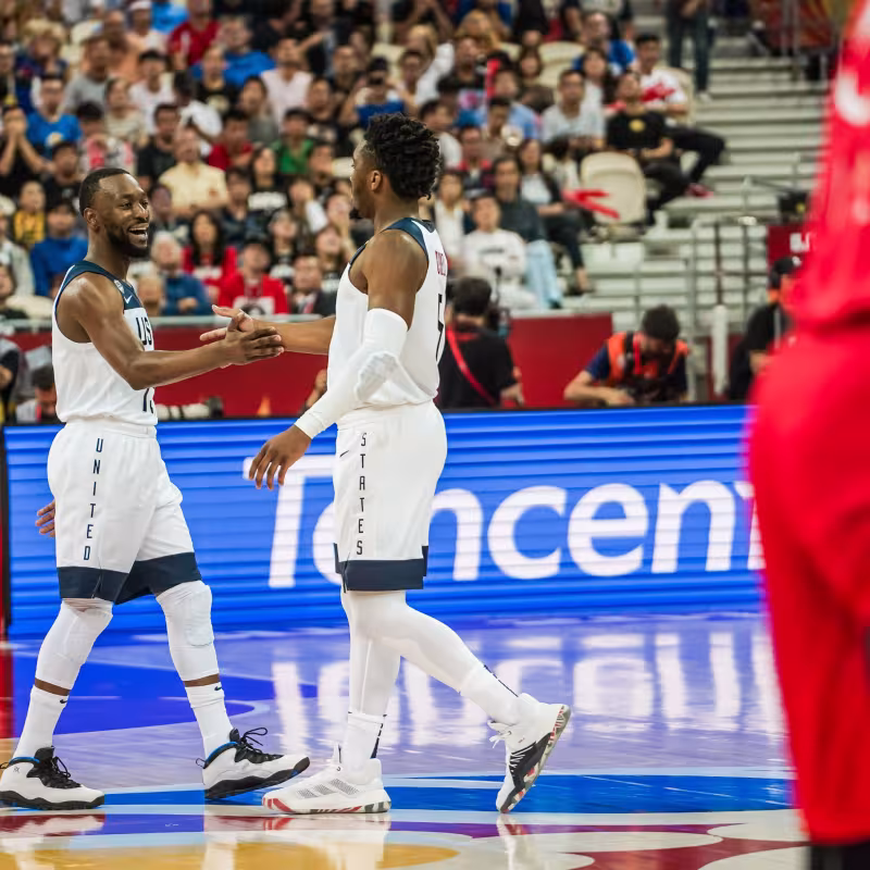 Kemba y Mitchell son el alma de los Estados Unidos. Foto: USABasketball