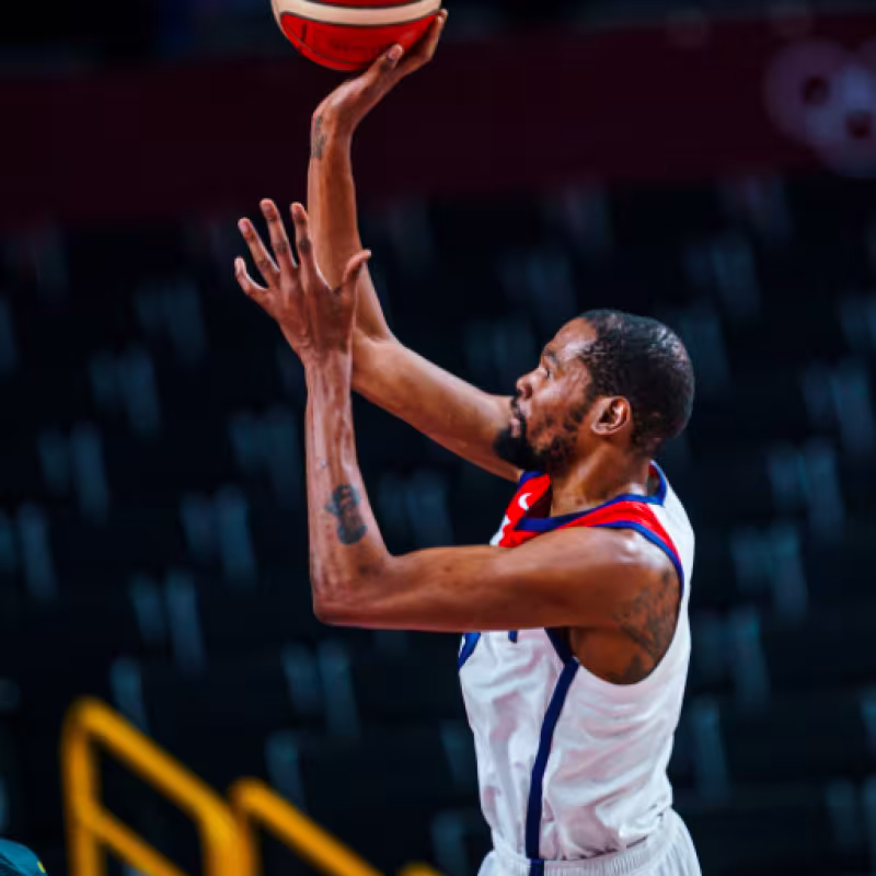 Kevin Durant, estrella del Team USA.