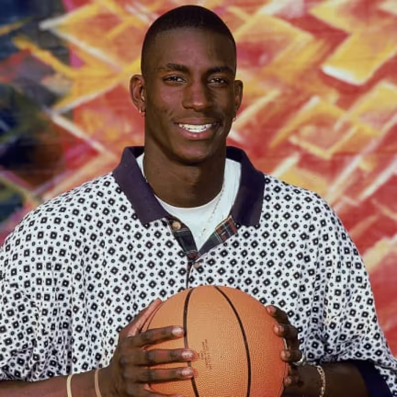 Kevin Garnett, en su época en el instituo. 