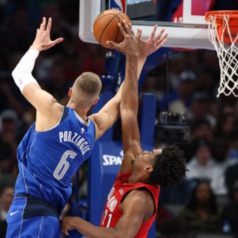 Kristaps Porzingis, jugador de Dallas Mavericks.
