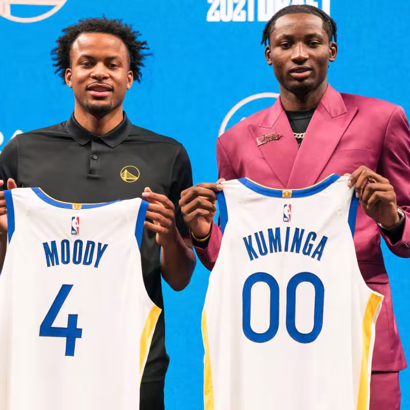 Kuminga y Moody, rol en Golden State Warriors. Foto: gettyimages
