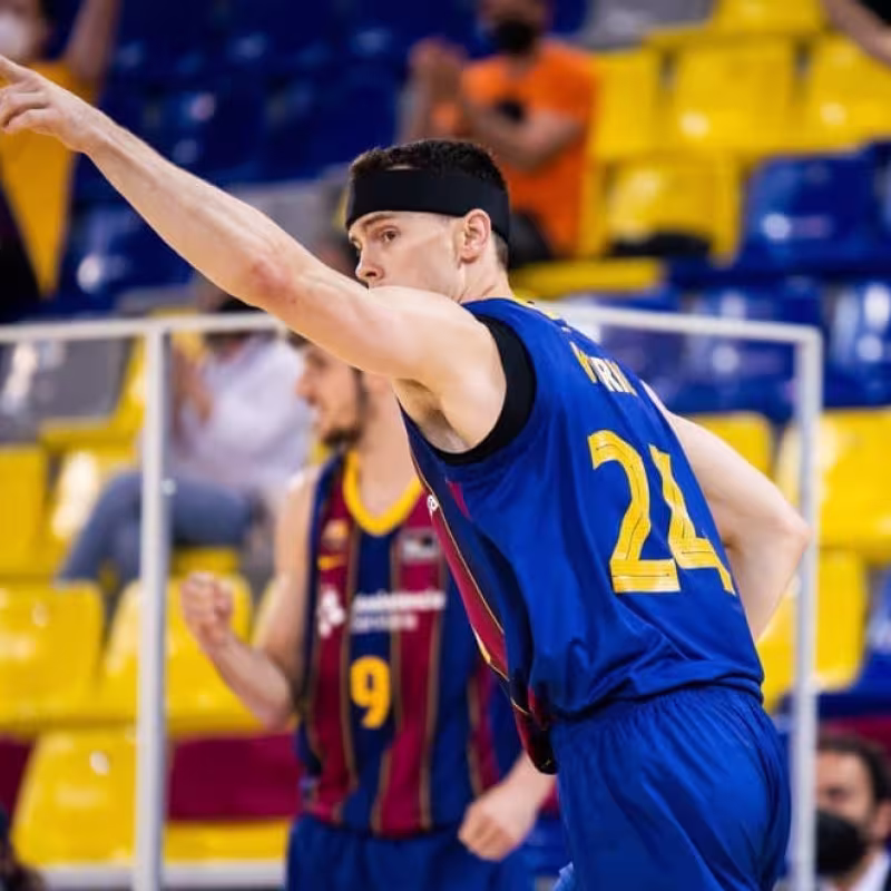 Kyle Kuric, del Barcelona Lassa, ha sido uno de los mejores jugadores del partido.