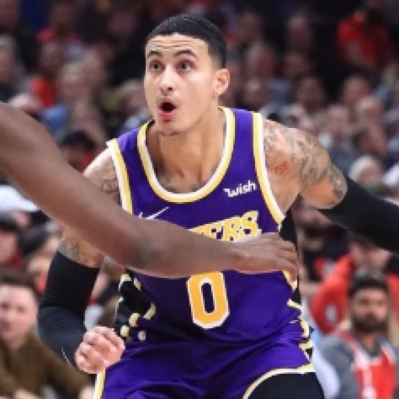 Kyle Kuzma, jugador de los Lakers.