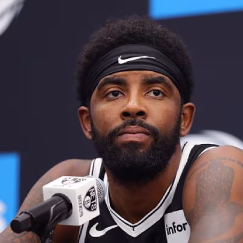Kyrie Irving, muy afectado por el fallecimiento de Kobe Bryant.