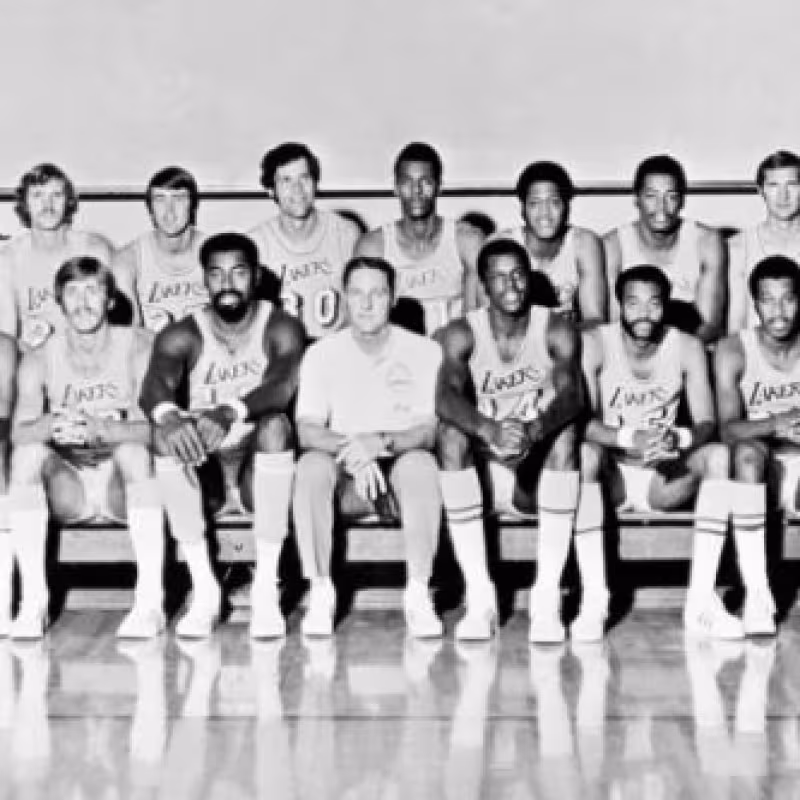 Los Ángeles Lakers 1971/72. Foto: gettyimages