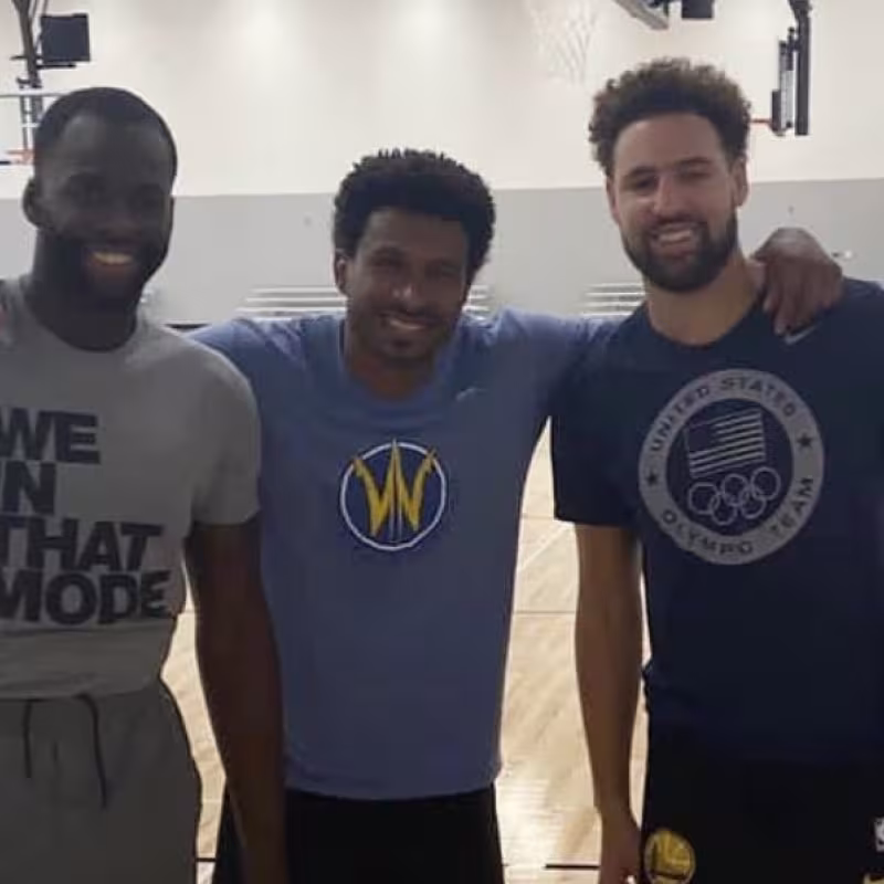 Klay Thompson y Draymond Green, entrenados por su excompañero en los Warriors Leandro Barbosa