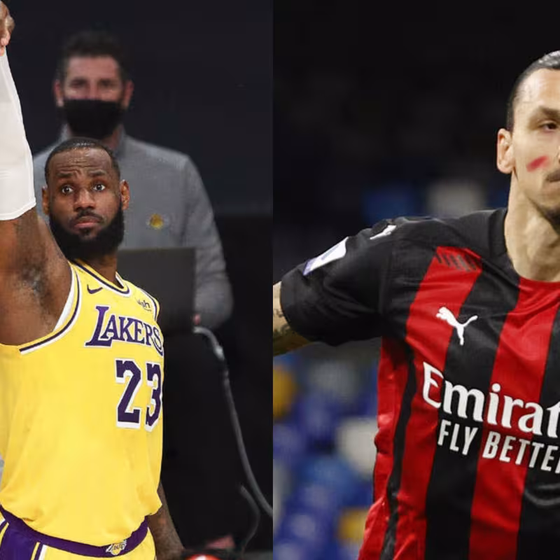 LeBron James y Zlatan Ibrahimovic.