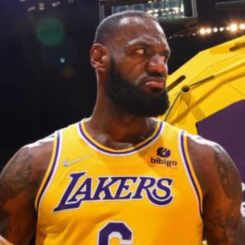 LeBron James y su mirada retadora con Los Ángeles Lakers "Foto: Eurosport"