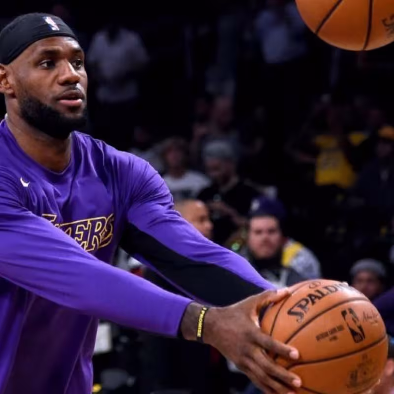LeBron James, jugador de Los Angeles Lakers. 