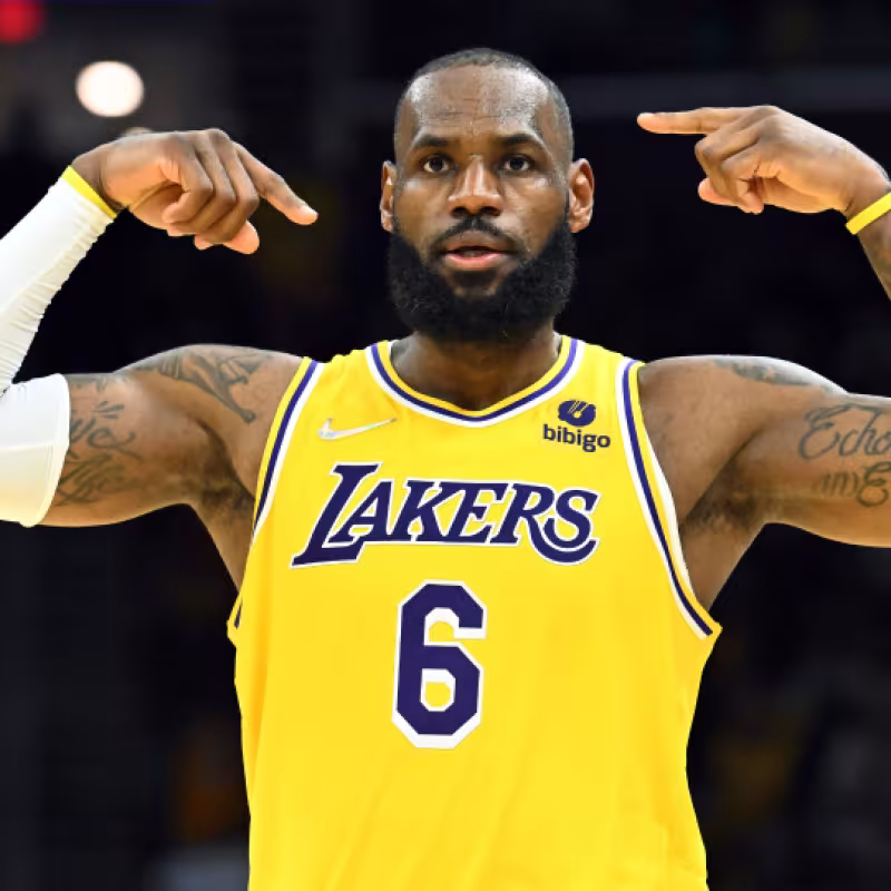 LeBron James, estrella de Los Angeles Lakers. 