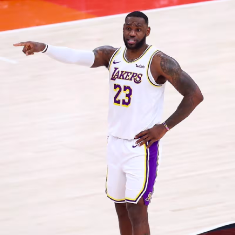 LeBron James, ante los Utah Jazz.