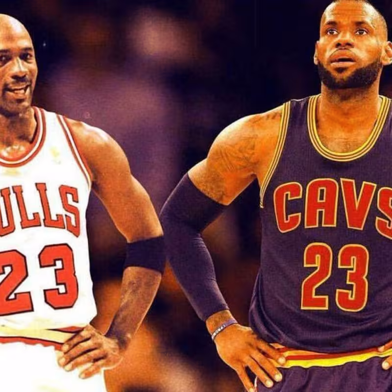 LeBron James y Michael Jordan.