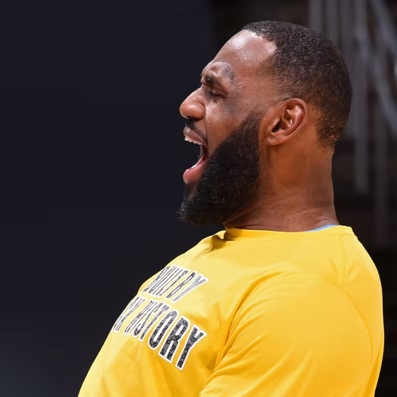 LeBron James, jugador de Los Angeles Lakers.