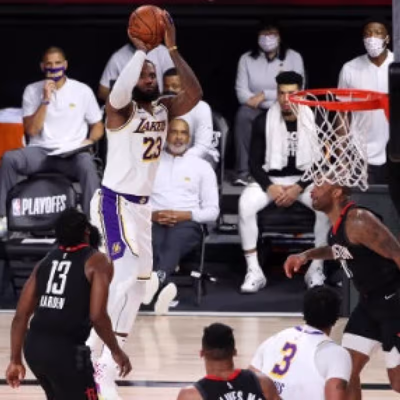 LeBron James, jugador de Los Angeles Lakers.
