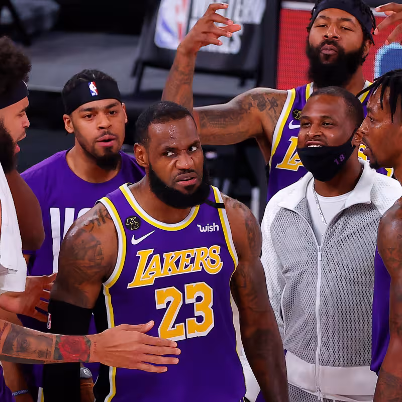 LeBron James, MVP del partido que ha llevado a los Lakers a las NBA Finals.